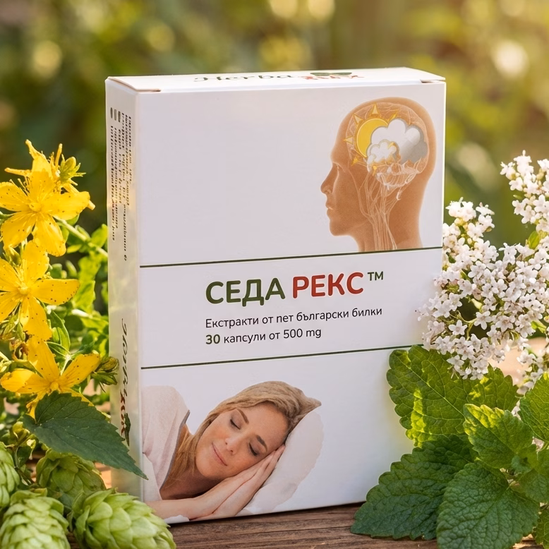 СЕДА РЕКС 500mg – билки за безсъние и стрес